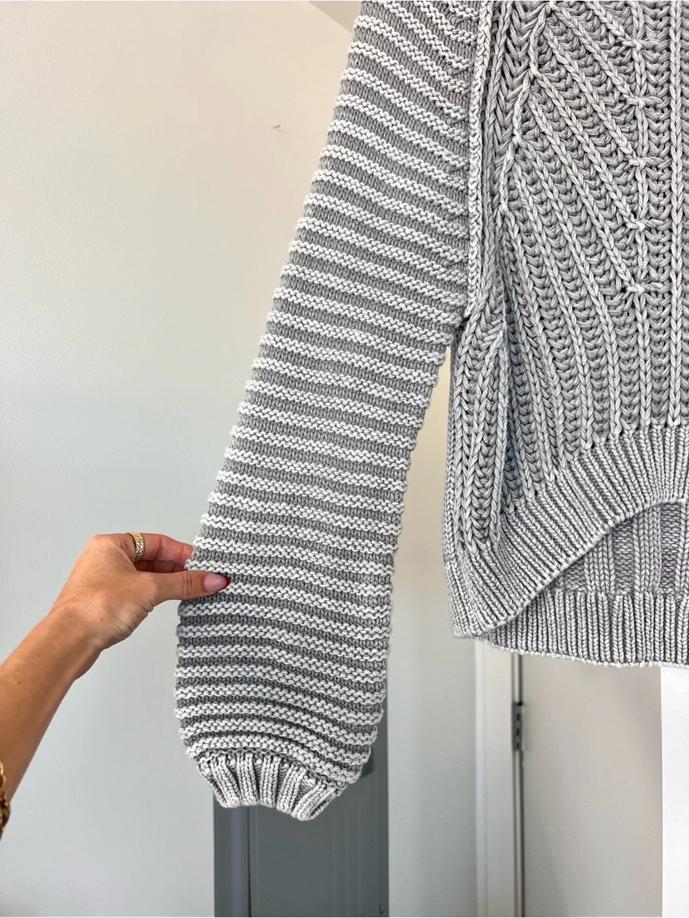 Free People Sweetheart Mock Neck Sweater In Tungsten Size XS